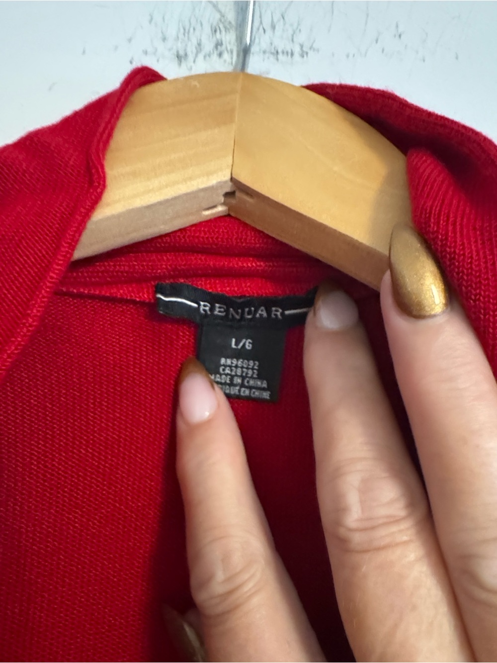 Renuar Bright Red Ruffle-Front Open Tunic - Picture 2 of 7